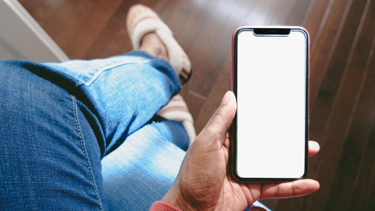 person holding a phone