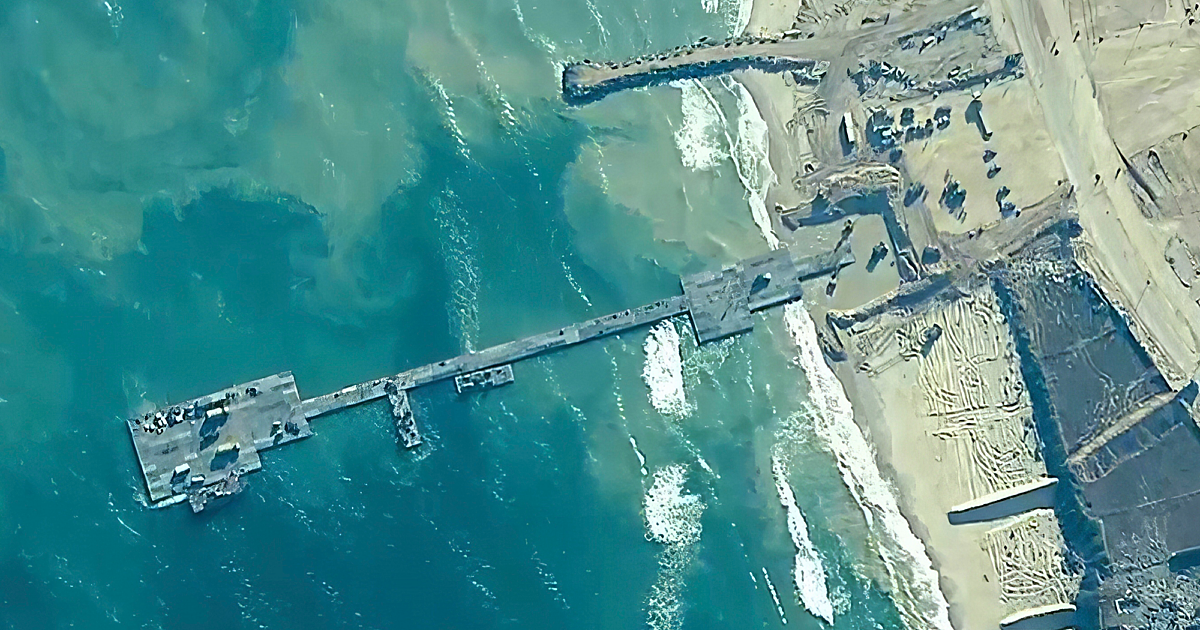 Cuaca buruk menutup dermaga bantuan Gaza