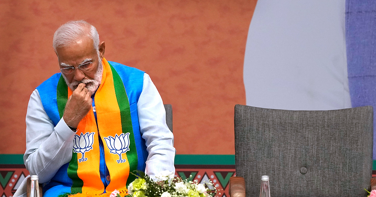 Perdana Menteri India yang beragama Hindu Narendra Modi terpilih kembali