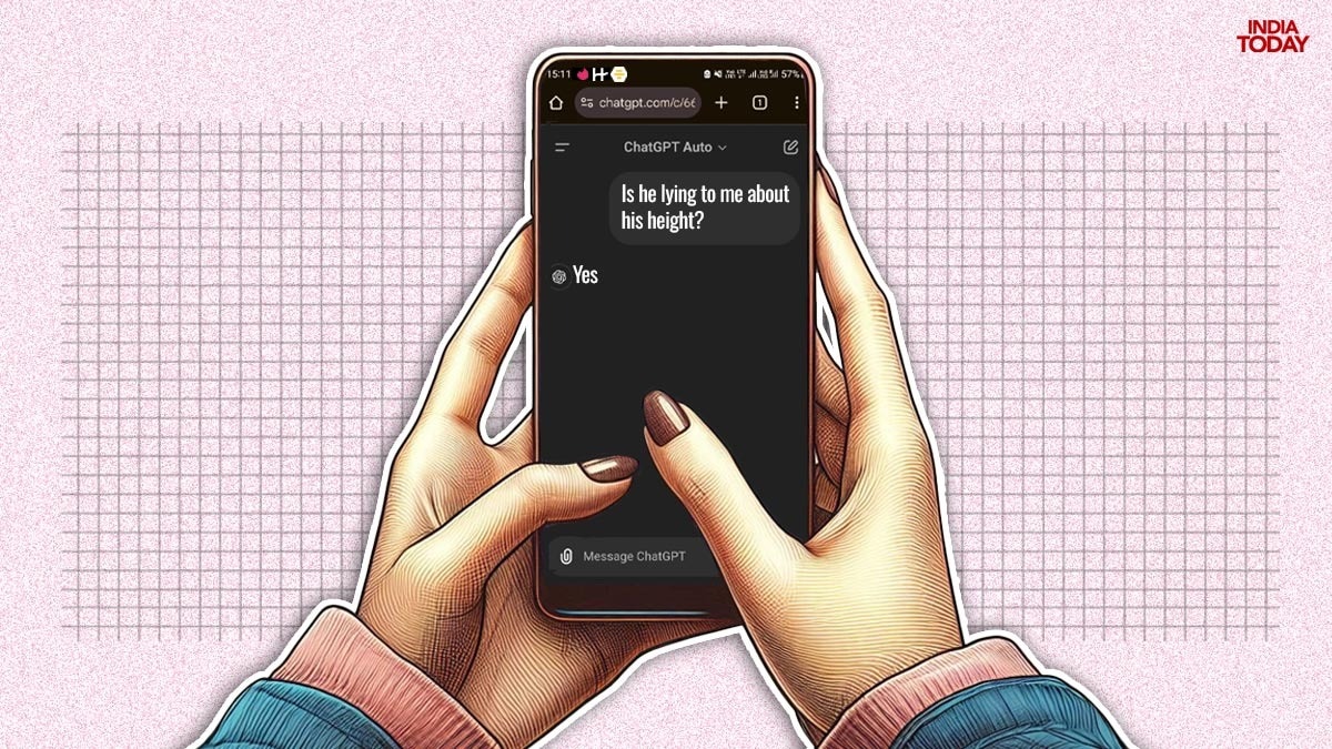 Pople lie on their dating profiles, and according to social media, ChatGPT might be the solution. Photo: Generative AI by Vani Gupta/India Today