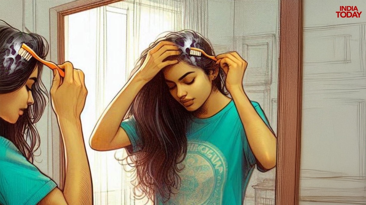 Toothbrush for scalp cleaning