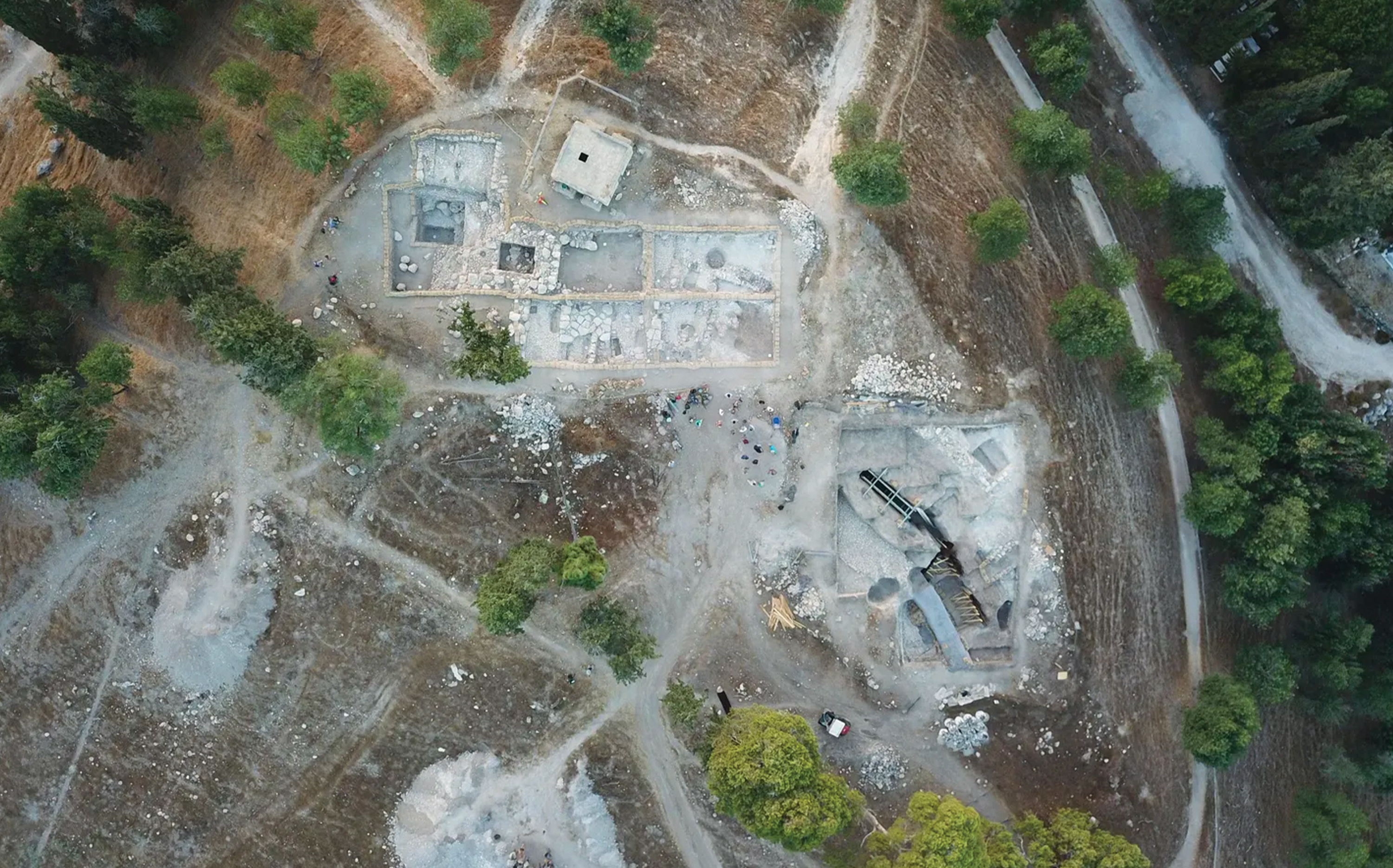 Tampilan udara Tel Shimron.