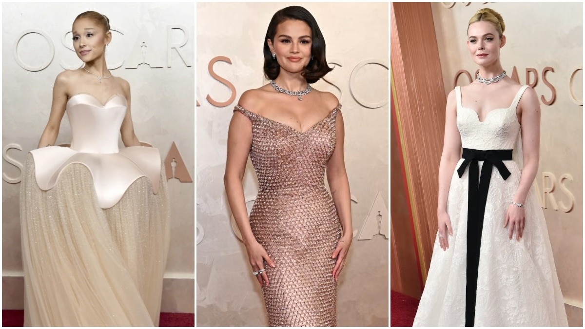 Ariana Grande, Selena Gomez and Elle Fanning