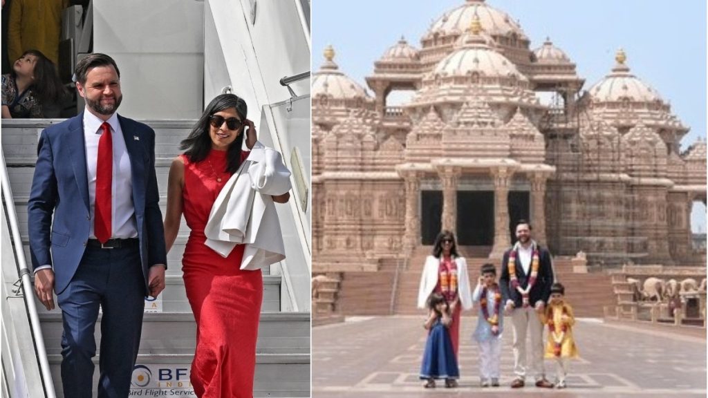 US Vice President JD Vance with Usha Vance and kids. (Photo: PTI)