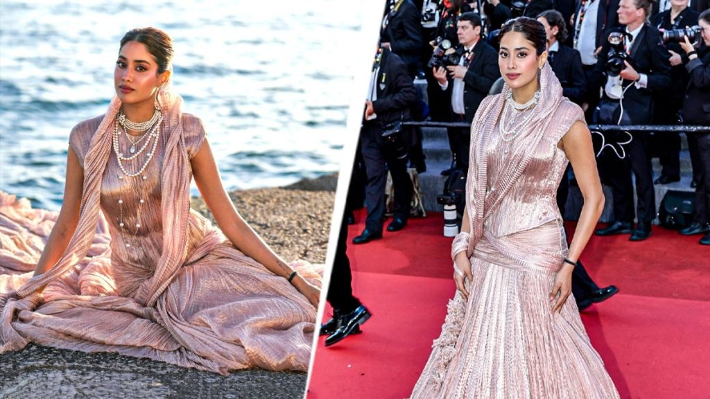 JANHVI KAPOOR 'Modern Maharani' Look Cannes adalah kelas master untuk pengantin wanita India