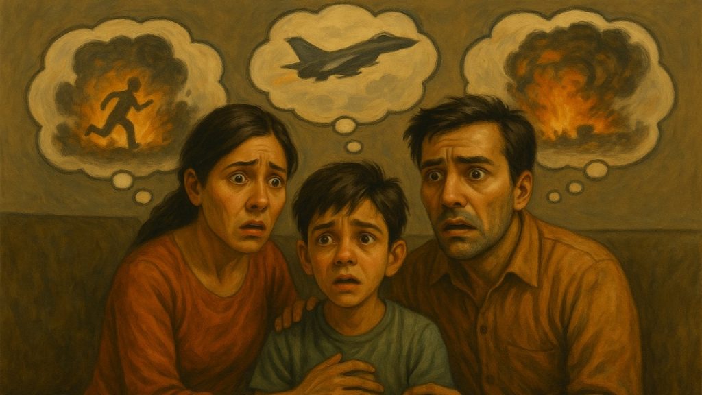 Korban psikologis situasi seperti perang pada orang biasa