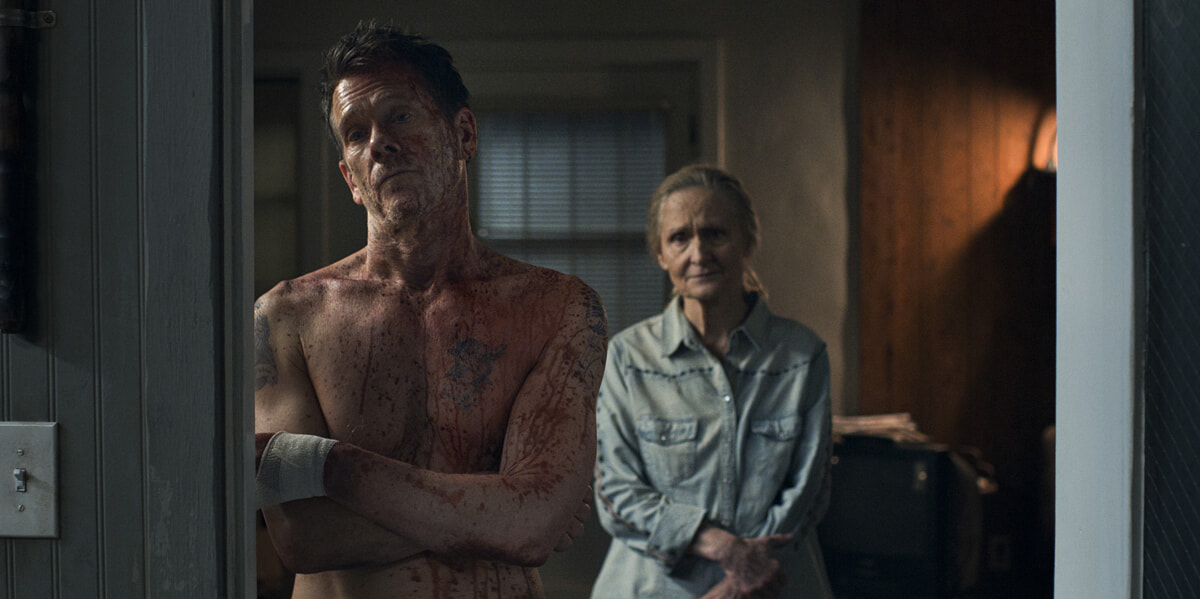 Kevin Bacon (Hub Halloran) dan Beth Grant (Kitty Halloran) di The Bondsman