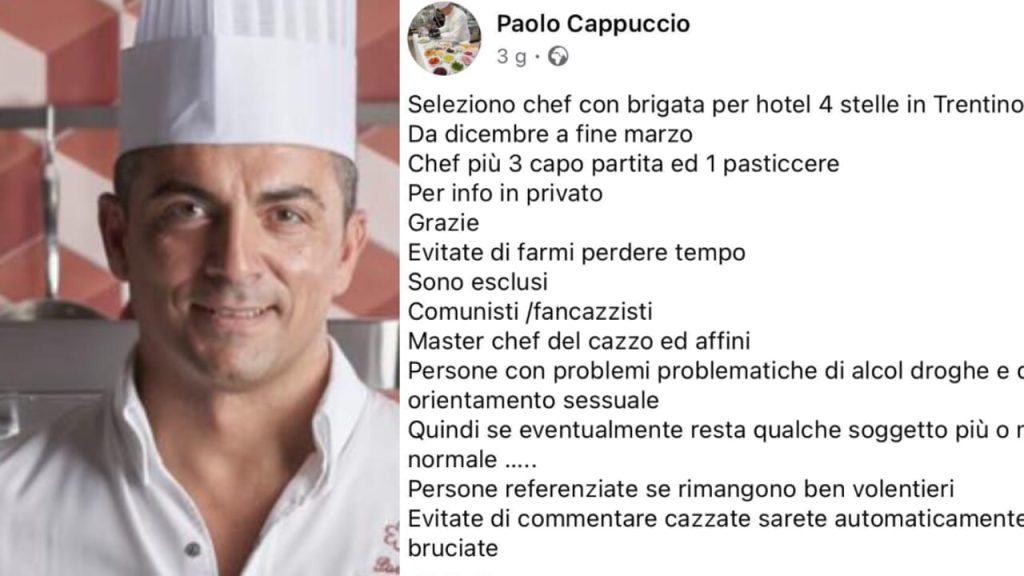 Paolo Cappuccio, Chef Miskin: Berapa banyak kenaifan dari juru masak dengan swastika
