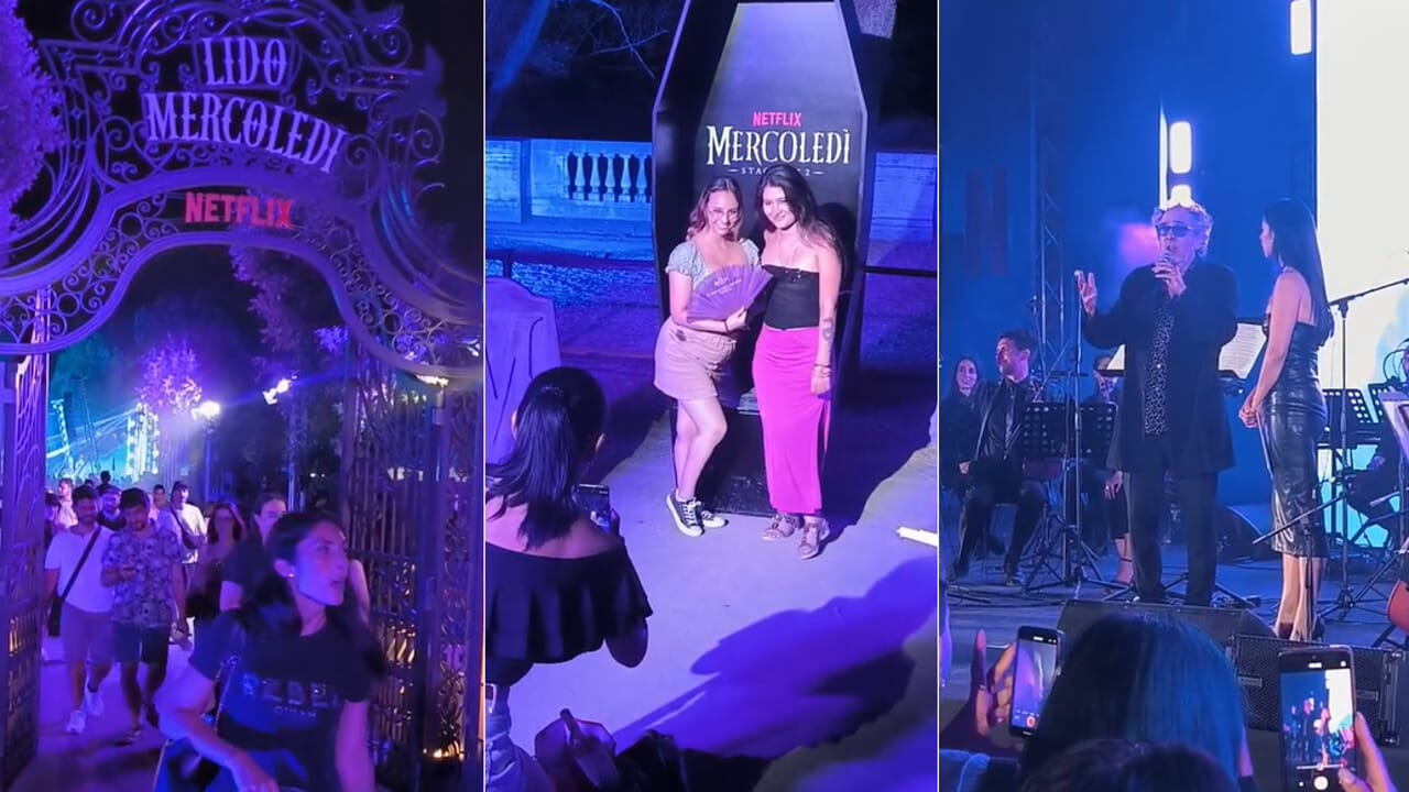 "Rabu 2"acara peluncuran super di Roma: antrian panjang, ada juga Tim Burton