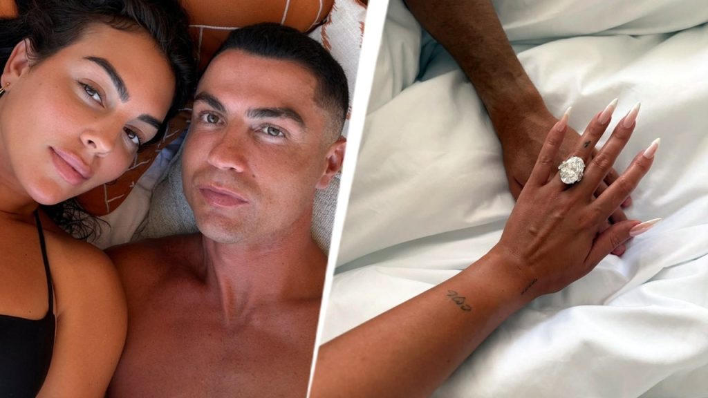 Georgina Rodriguez shared a picture of the engagement ring on Instagram.