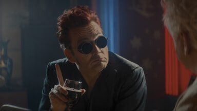 Pertanda Baik 3 - David Tennant dan Michael Sheen adalah Crowley dan Aziraphale