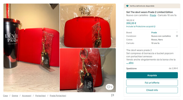 Tas dan botol air seharga 200 euro, foto dari Vinted-2