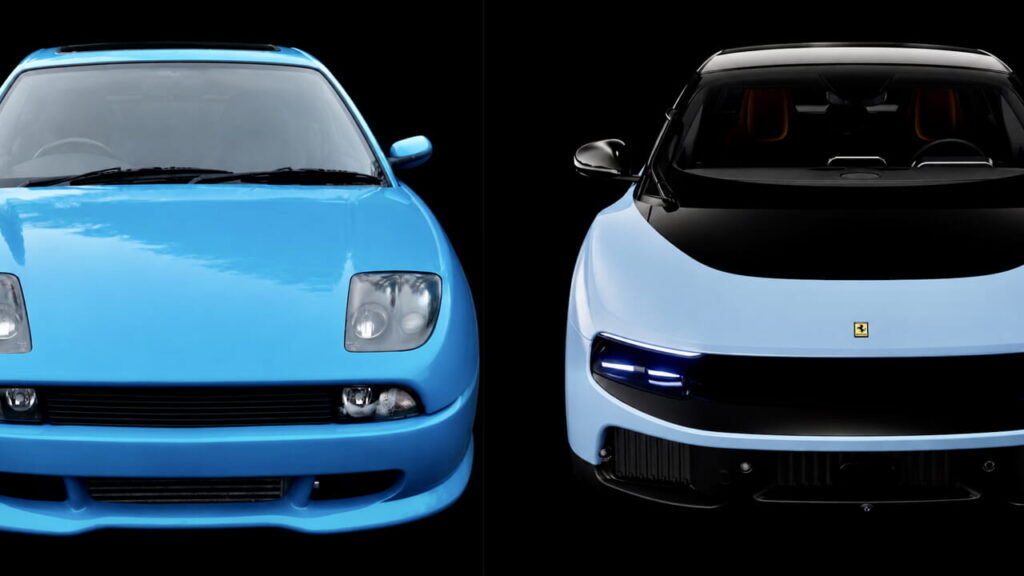 Ferrari Ringan seperti Fiat Coupé lama: lihat perbandingannya yang berharga 500 ribu euro