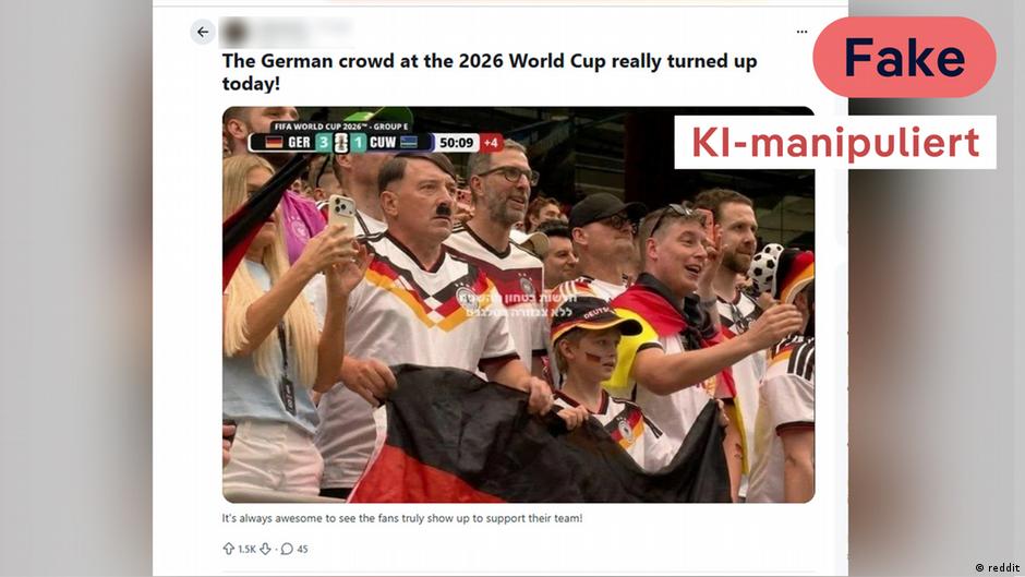 Cek fakta: Hitler mirip di pertandingan Piala Dunia Jerman?