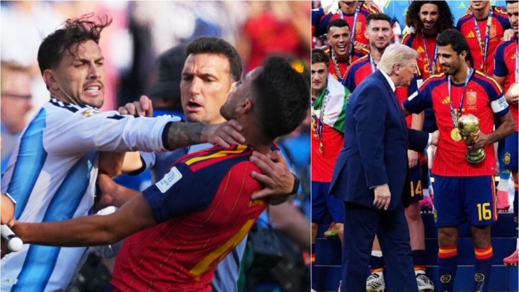 Perkelahian Paredes, Trump dalam foto dengan piala: final Piala Dunia dirusak oleh narsisme